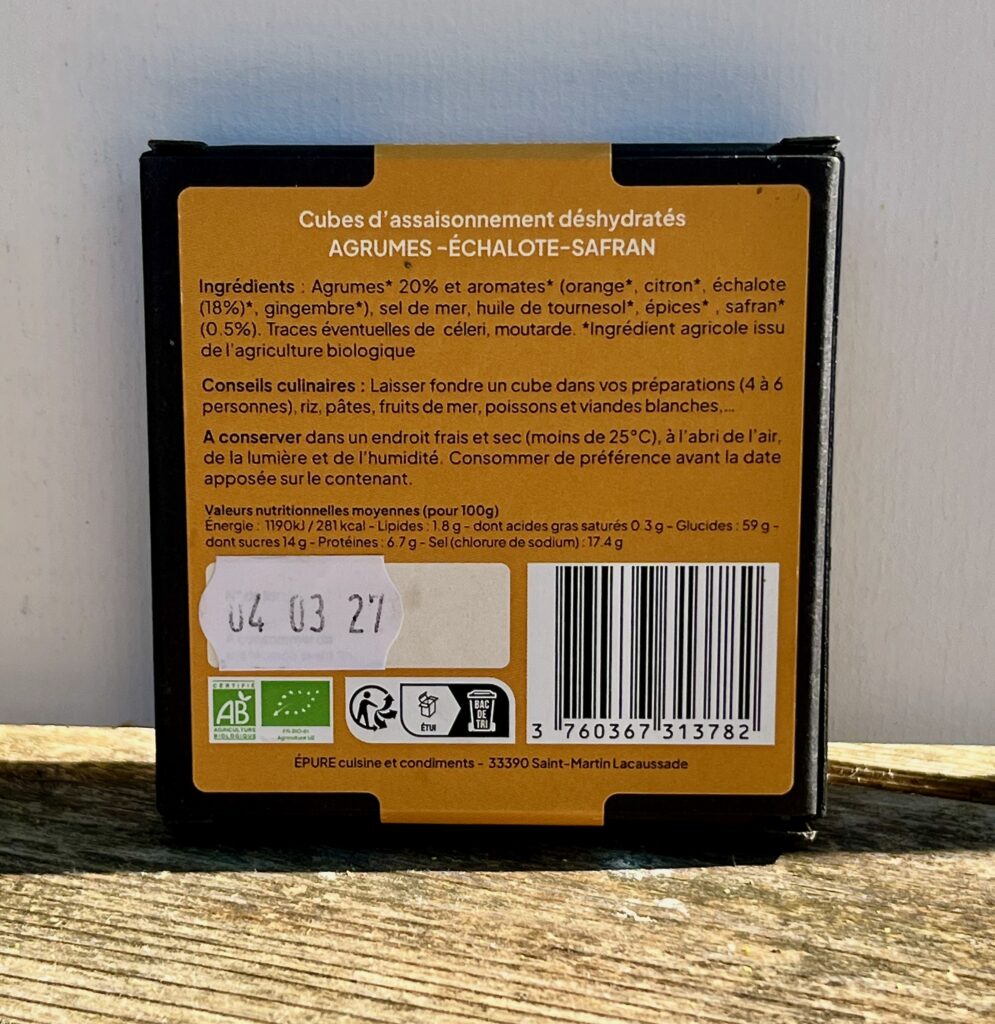Épure, cuisine et condiments