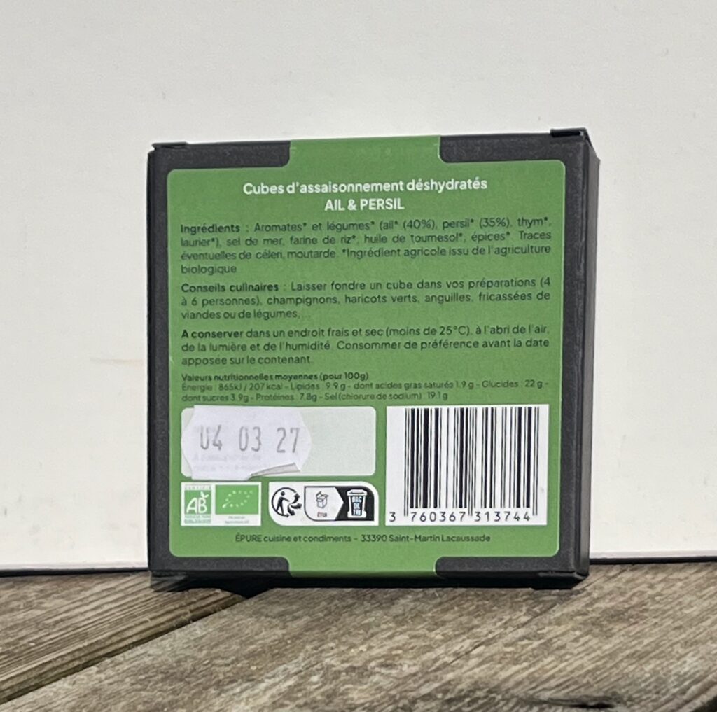Épure, cuisine et condiments