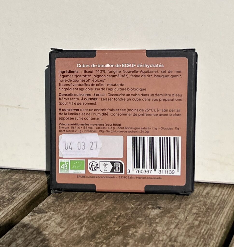 Épure, cuisine et condiments