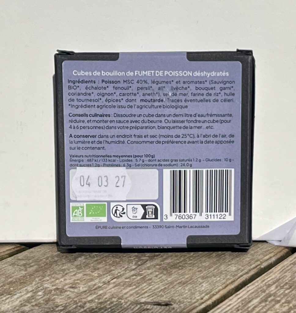 Épure, cuisine et condiments