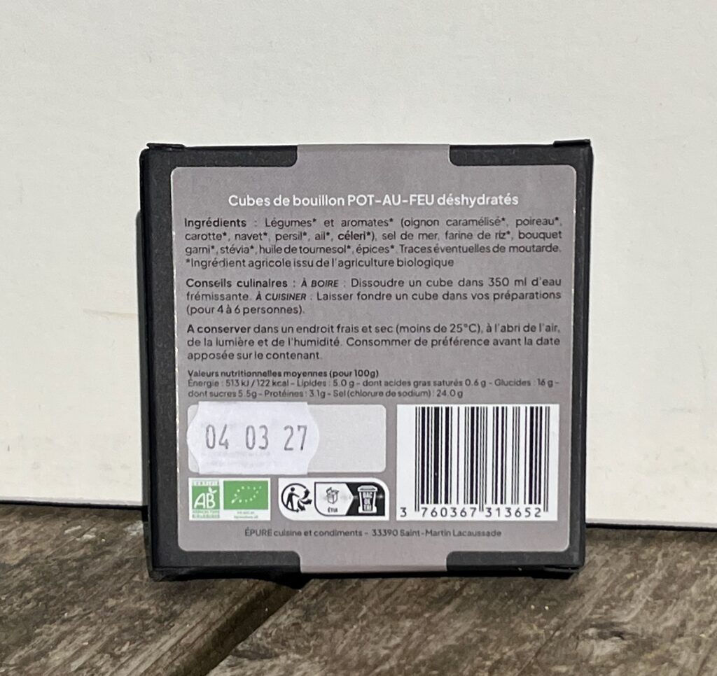 Épure, cuisine et condiments