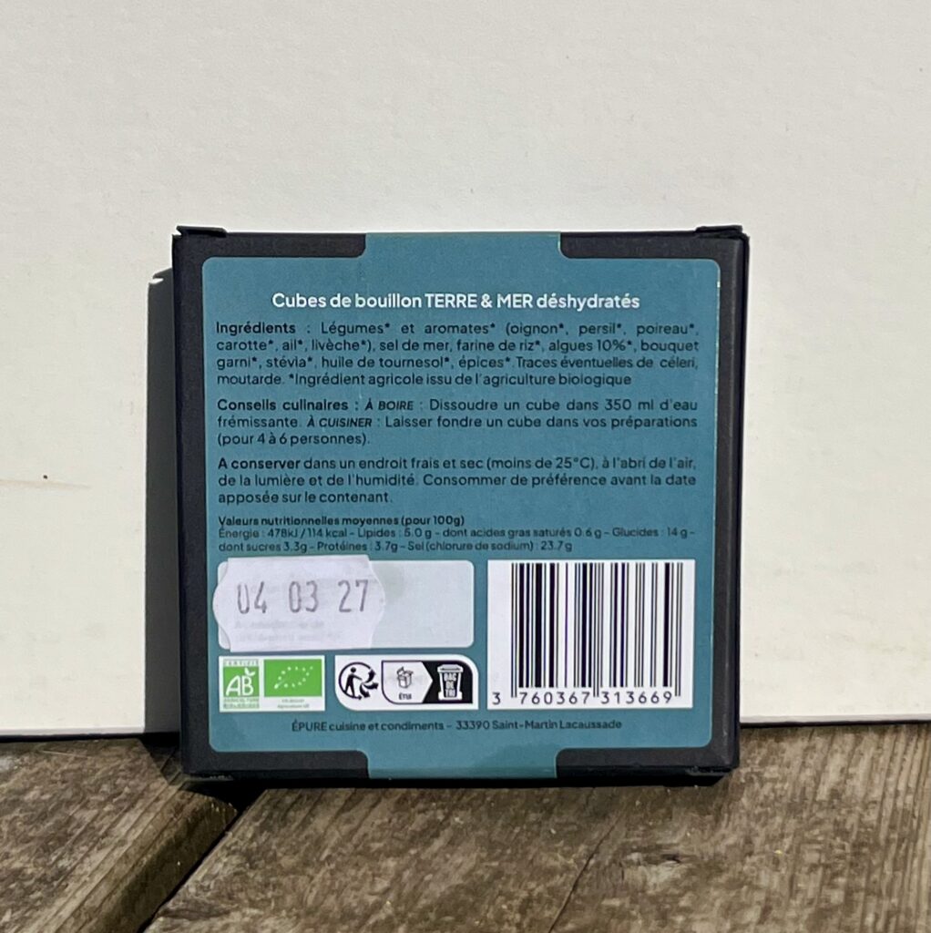 Épure, cuisine et condiments