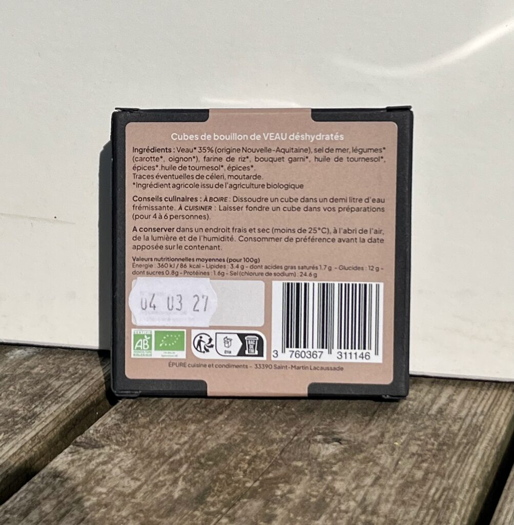 Épure, cuisine et condiments