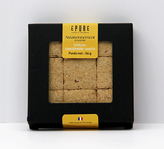 9 Cubes d'assaisonnement- CITRON-GINGEMBRE-ANETH-BIO