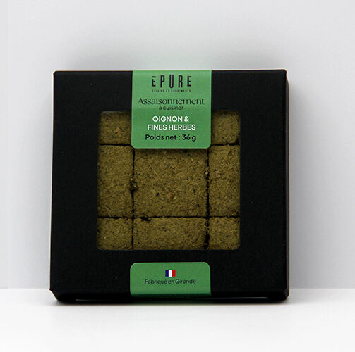 Étui de 10 boites d'assaisonnement en cubes de OIGNON & FINES HERBES-BIO – Image 2