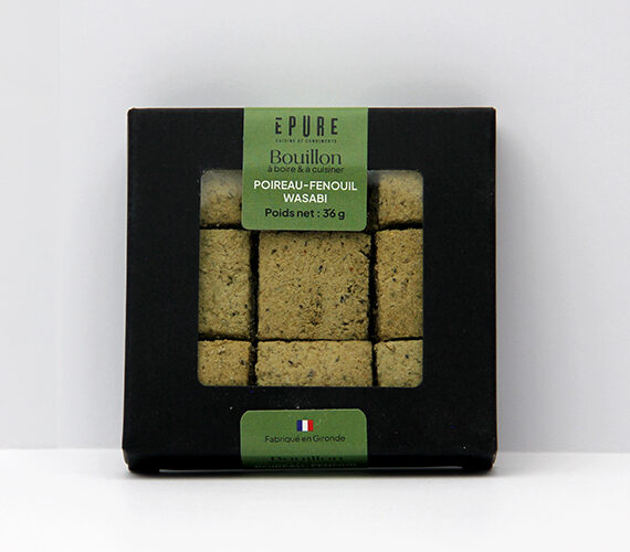 9 Cubes de bouillon de légumes- POIREAU FENOUIL WASABI