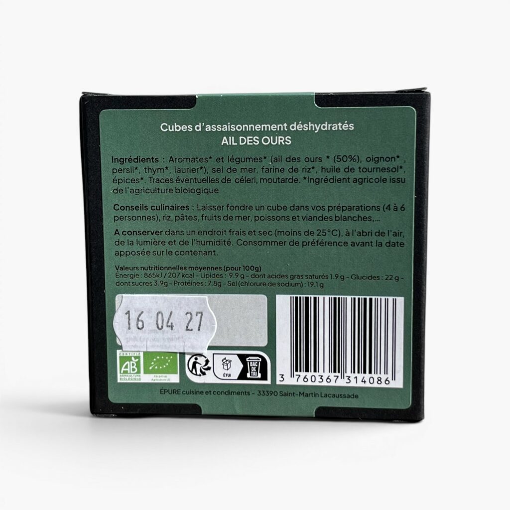 Épure, cuisine et condiments