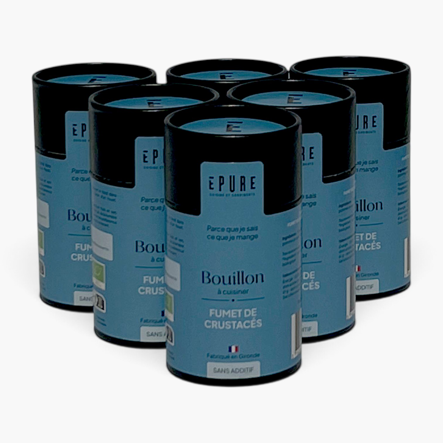 Lot de 6 FUMET DE CRUSTACÉS en poudre